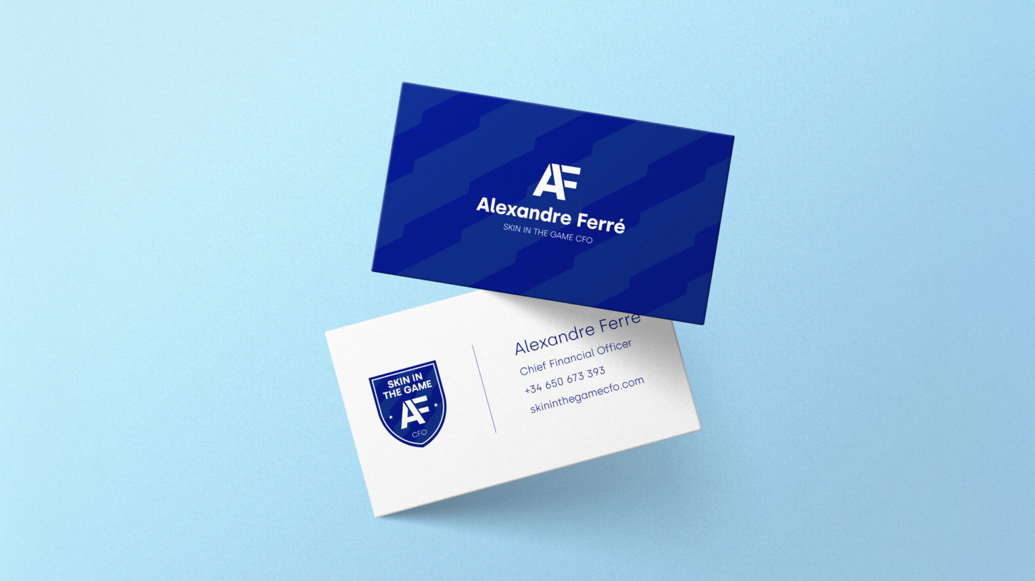 Diseño Tarjeta Corporativa para Skin in the Game - Branding The Backstage