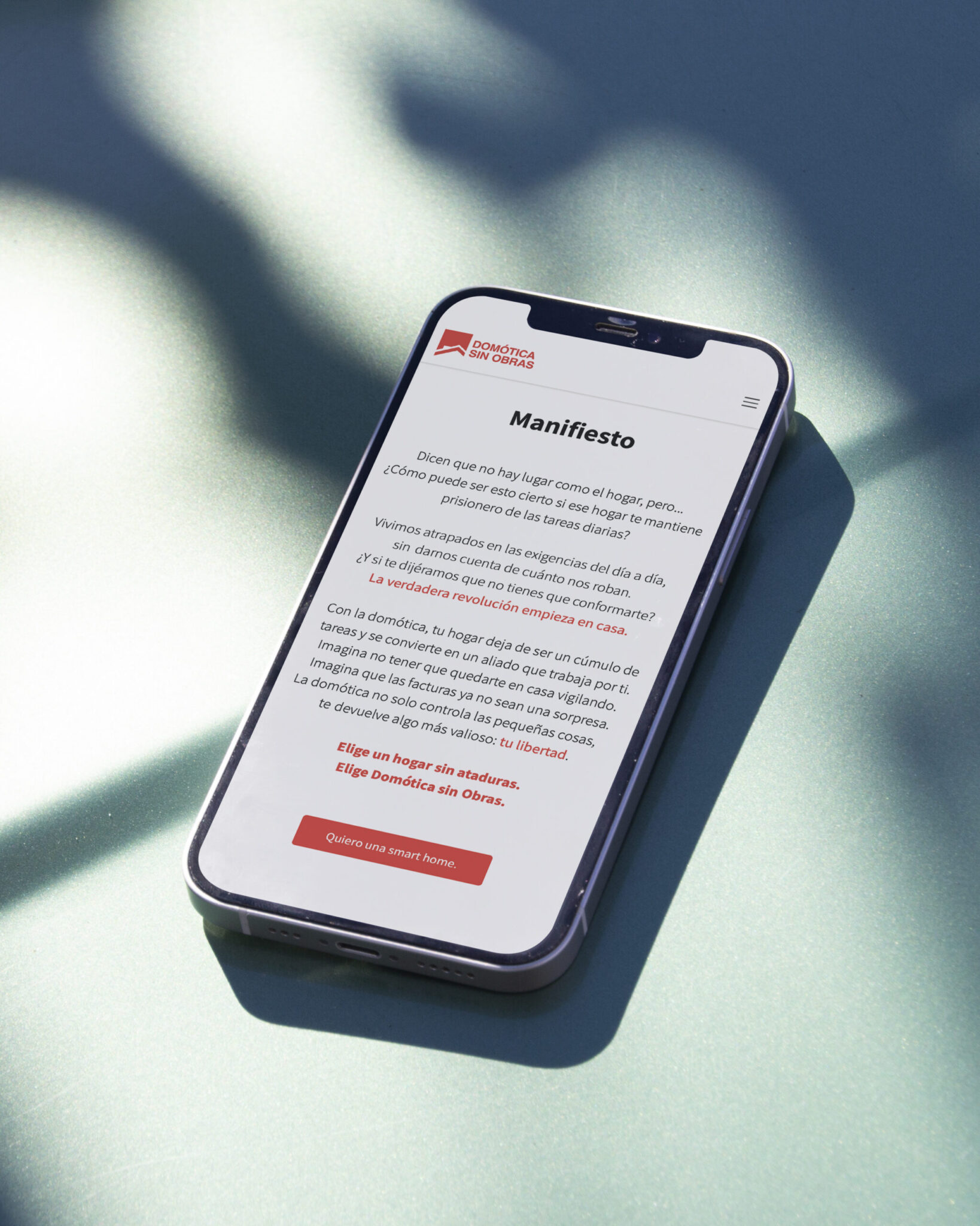 Manifesto de Marca para Domótica Sin Obras - Branding The Backstage