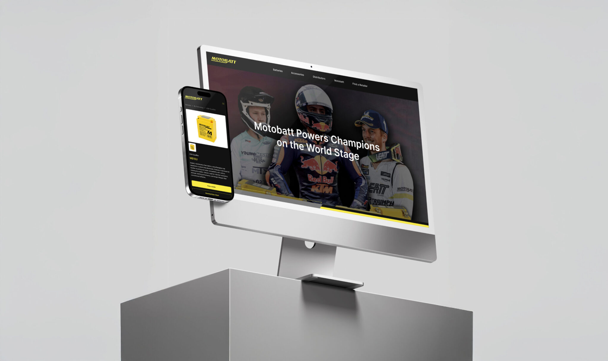 Diseño Web y UX / UI para Motobatt - The Backstage